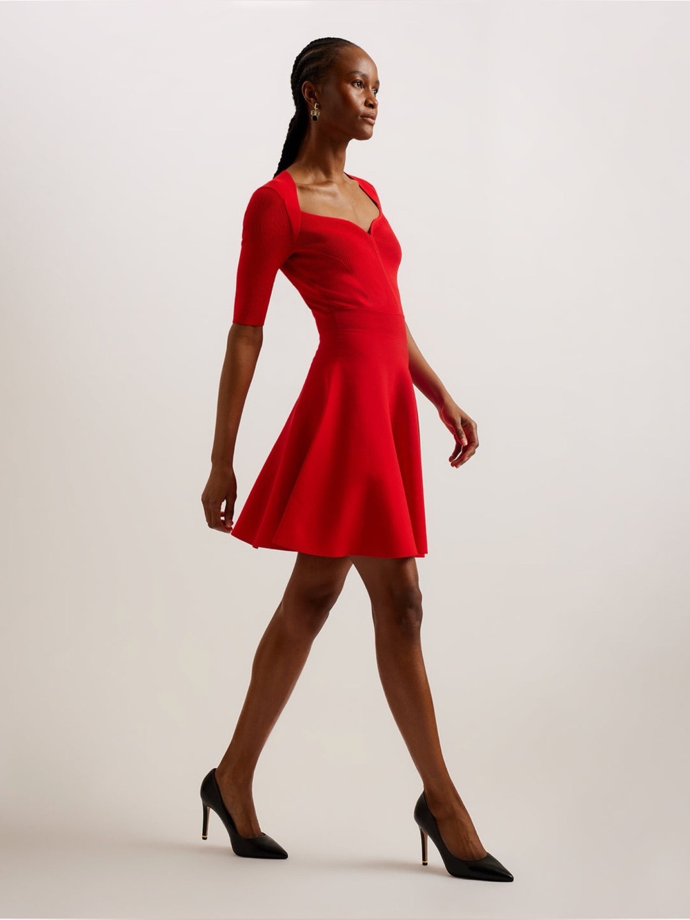 Ted Baker London Milly Flare Dress in Red